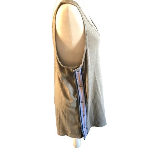 NWOT FP Movement Varsity Stripe Snap Fleece Romper L - Picture 3 of 9